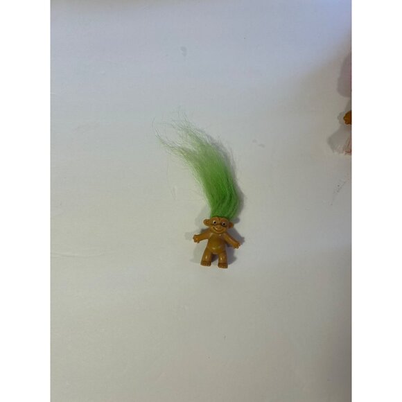 Vintage Assorted Troll Dolls Lot With Police Officer Hand Puppet & Colorful Hair - Picture 8 of 11